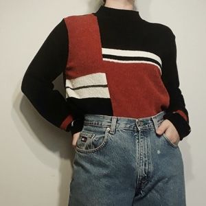 •Sag Harbor• Mock Neck Sweater